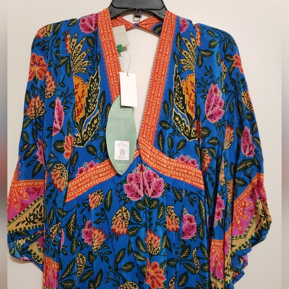 Farm Rio Pineapple Garden Caftan Maxi Dress - Picture 10 of 10